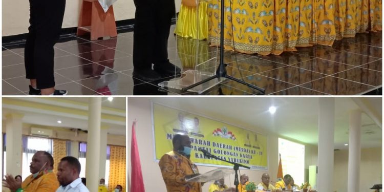 Sebedeus Sobolim Bersyukur Kepada Tuhan, Terpilih Sebagai Ketua Partai Golkar Kab.Yahukimo Periode 2020-2025