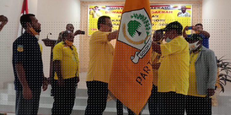 Musda IV, DPD Golkar Supiori Dukung Klemen Tinal dan Airlangga Hartarto