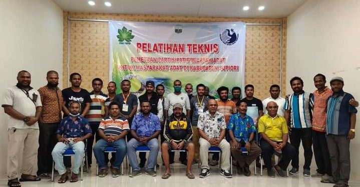 Lindungi Hak Masyarakat Adat Byak Mun Supiori, Jerat Papua Lakukan Pelatihan Pemetaan Partisipatif Wilayah Adat