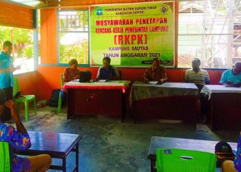 Pemerintah Kampung Sauyas Lakukan Musyawarah RKPK TA 2021