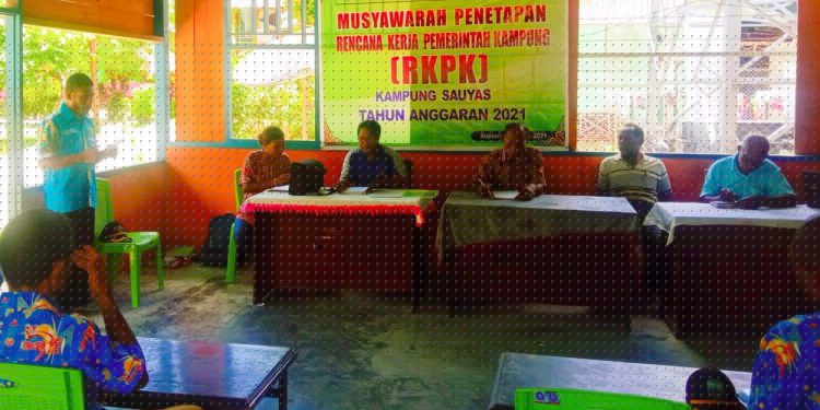 Pemerintah Kampung Sauyas Lakukan Musyawarah RKPK TA 2021