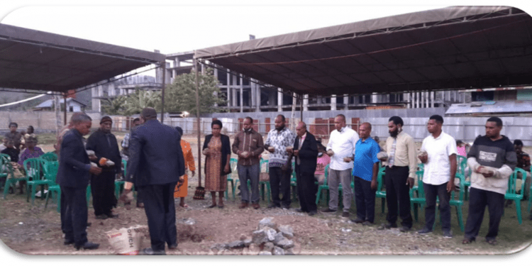 Gedung gereja Jemaat Kingmi Bethesda Abepura Mulai Dibangun, Bukti Kuasa Kehadiran Tuhan Nyata Bagi Jemaat