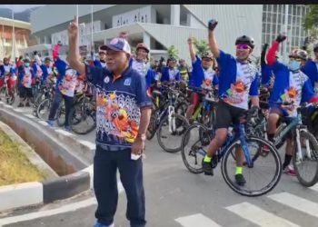 230 Pesepeda Jayapura Ikut Gowes Sosialisasi PON XX