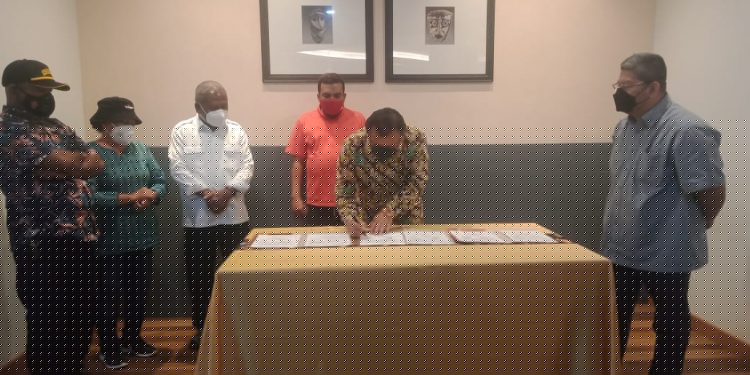 PT Pangansari Utama Teken MoU dengan Sub PB PON XX Kabupaten Jayapura
