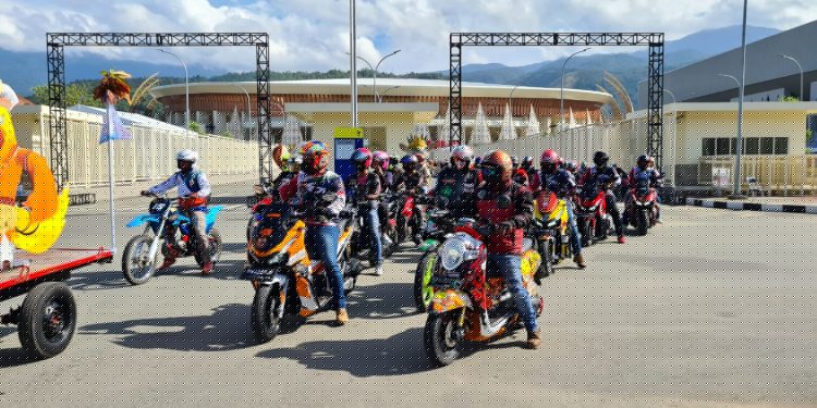 Dongkrak Pariwisata dan Semarakkan PON XX, IMI Kabupaten Jayapura Gelar Touring