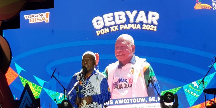 Gebyar PON XX Klaster Kabupaten Jayapura, Ini Kata Mathius Awoitauw