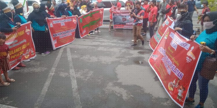 Kontingen PON Sulawesi Selatan, Tiba di Jayapura Disambut Meriah dan Antusias