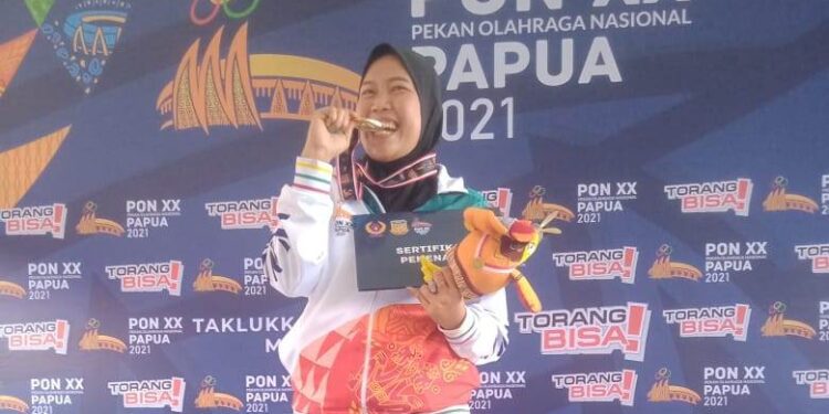 Papua Tambah Satu Medali Emas Cabor Menembak Indoor Kelas 10 Meter Running Target