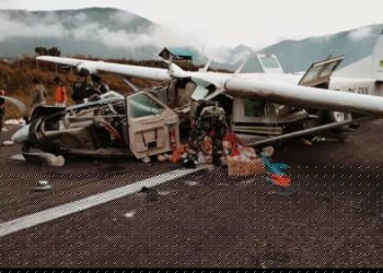 Pesawat Smart Air Tergelincir di Bandara Ilaga, Pilot Meninggal Dunia