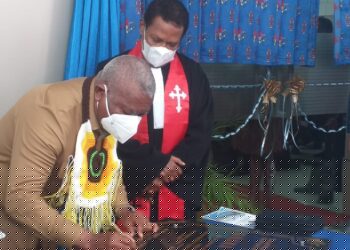 Peletakan Batu Pembangunan Gedung dan Peresmian Graha Sara Sinode GKI, Pdt Andrikus Mofu : GKI Harus Menjadi Gereja Mandiri, Dewasa dan Misioner