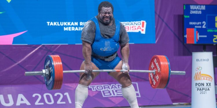 Zakeus Wakum: Tidak Berhenti Berjuang Angkat Berat Demi Papua Bangkit