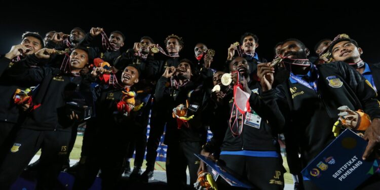 Sepak Bola Papua Juara Sempurna
