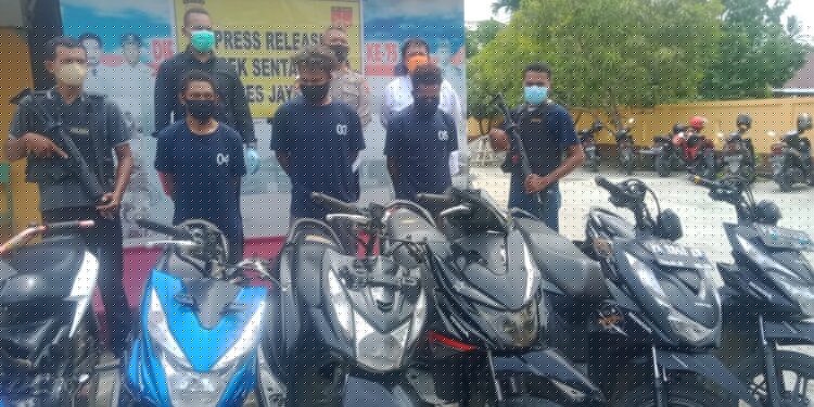 Polsek Sentani Kota Ringkus 3 Pelaku Curanmor, Satu Diantaranya Residivis dan 6 Sepeda Motor Diamankan