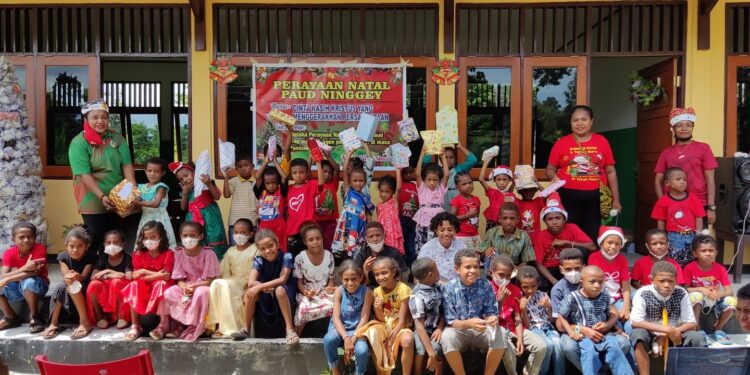 Perayaan Natal PAUD Ninggey Kemiri Penuh Sukacita