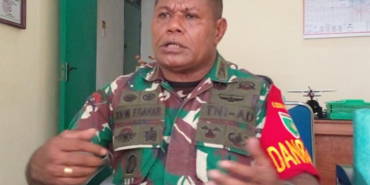 Mayor Infanteri Jhon F Dahar :  Menjelang Natal dan Tahun Baru, Patroli Siaga Terus Dilakukan Anggota Ramil 1701 Sentani