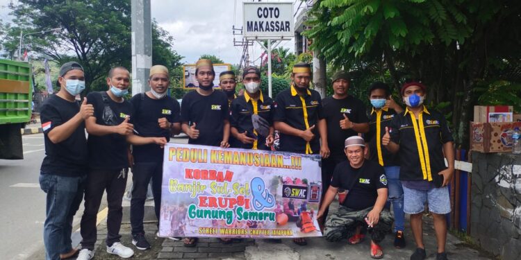 Komunitas SWAC Chapter Jayapura Galang Dana di Jalan Bantu Korban Banjir dan Erupsi