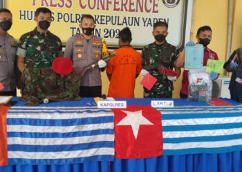 Operasi Tim Gabungan TNI-Polri Berhasil Menangkap 1 Anggota KKB OPM Dan Sita Sejumlah BB Di Yapen