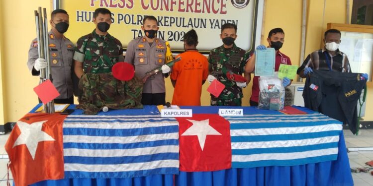 Operasi Tim Gabungan TNI-Polri Berhasil Menangkap 1 Anggota KKB OPM Dan Sita Sejumlah BB Di Yapen
