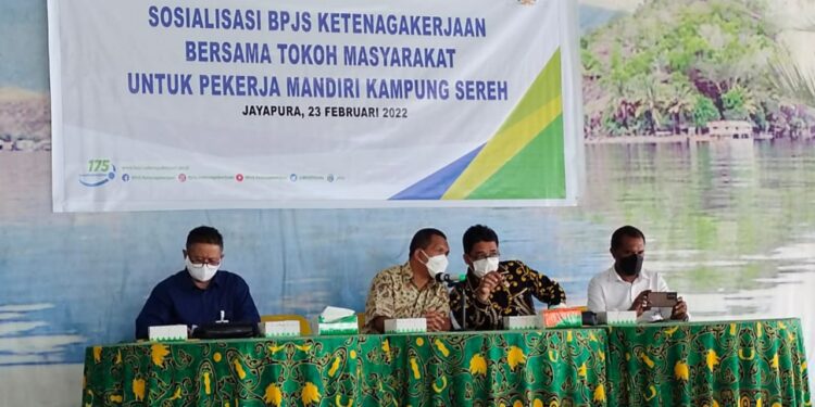 BPJS Ketenagakerjaan Cabang  Jayapura Sosialisasi  Program BPU di Kampung Sereh