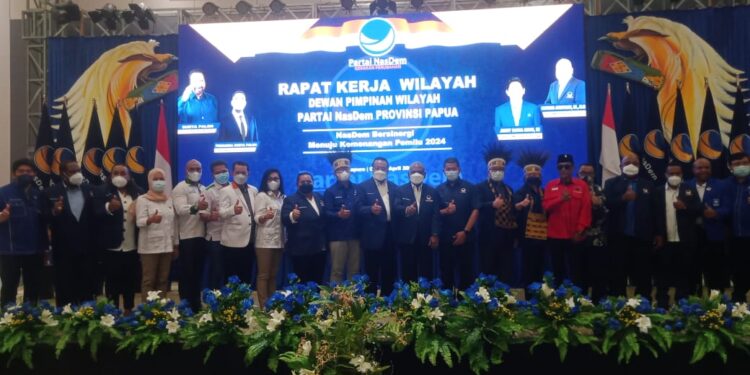 Rapat Kerja Wilayah, Jelang Pemilu 2024, NasDem Papua Targetkan e-KTA Rampung Di Seluruh Papua