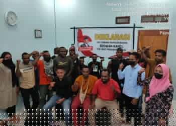 Suksesi Pilpres 2024, Tim Torang Bersama Ridwan Kamil Papua Resmi Di Deklarasikan