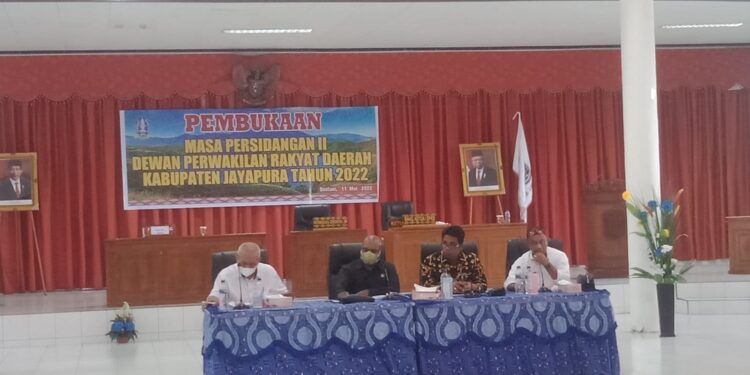 DPRD Kabupaten Jayapura Gelar Rapat Evaluasi Raperda Kependududkan Masa Sidang II 2022