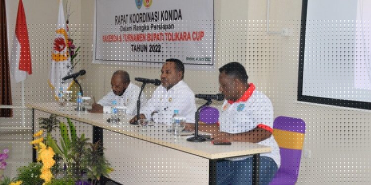 KONI Tolikara Gelar Rapat Koordinasi Persiapan Rakerda dan Turnamen Bupati Cup 2022