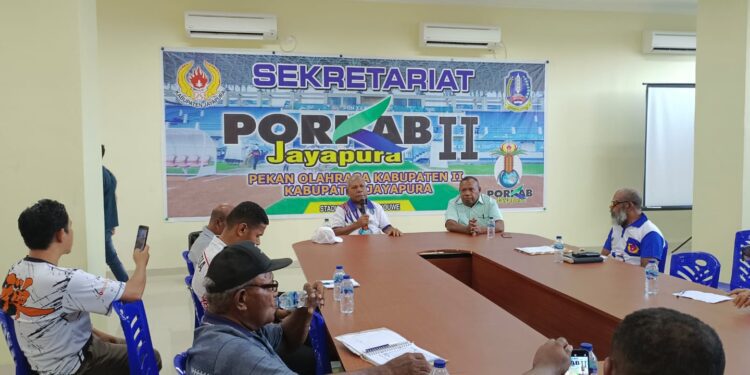 23 Cabor Resmi Ditetapkan Dipertadingakan pada Porkab II Kabupaten Jayapura
