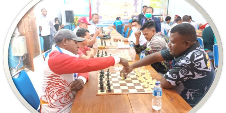 Master Catur 9 Distrik Adu Skil di Ajang Porkab II Kab Jayapura