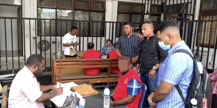 P21 Para Pelaku Pengrusakan Diserahkan Ke Kejaksaan Jayapura