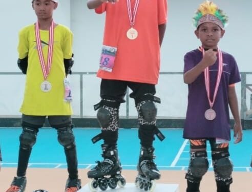 Cabor Sepatu Roda, Van Gessel Puraro Sumbang Medali Emas bagi Distrik Sentani Timur