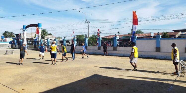 Rayakan HUT RI ke- 77, Dishub Kabupaten Jayapura Gelar Pertandingan Gawang Mini