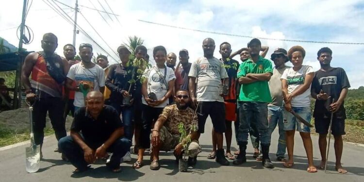 172 Bibit Pohon Tranbesi di tanam oleh PPLH Kota Sentani