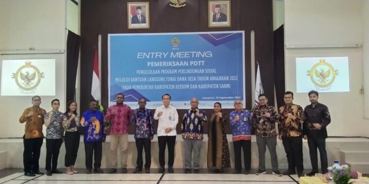 Bupati Kabupaten Sarmi Entry Meeting Dengan Kepala BPK Perwakilan Provinsi Papua