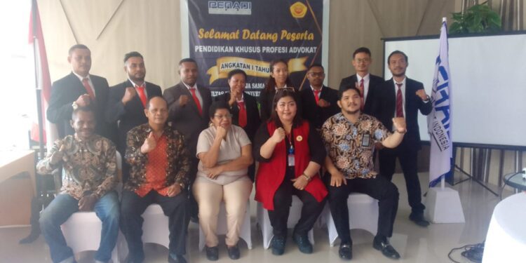 Peradi RBA Jayapura dan Fakultas Hukum Uncen Gelar Pendidikan Khusus Profesi Advokat