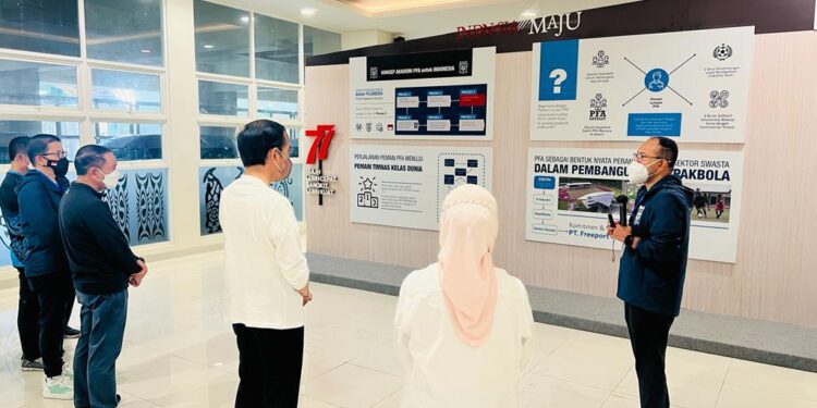 Presiden Jokowi Resmikan Papua Football Academy, Jalan Untuk jadi Legenda Sepakbola Sudah Didepan Mata