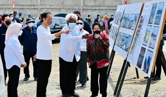 Presiden Jokowi Tinjau Kawasan Rumah Sehat di Kabupaten Jayapura