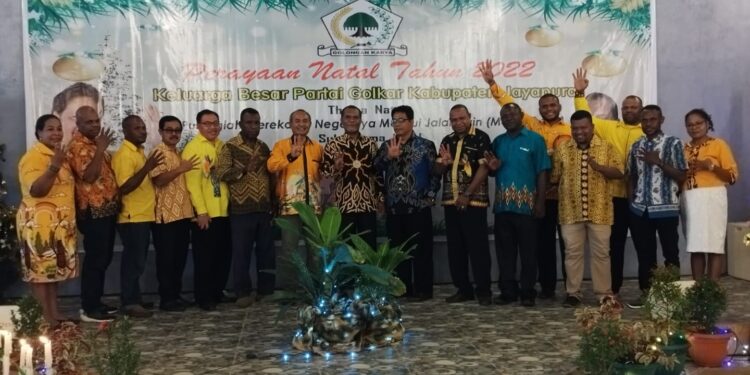 Partai Golkar Kab Jayapura Rayakan Natal Bersama
