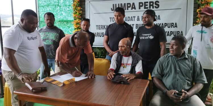 Tokoh Adat dan Pemuda Keluarkan 5 Pernyataan Sikap Terkait  Pj Bupati Jayapura