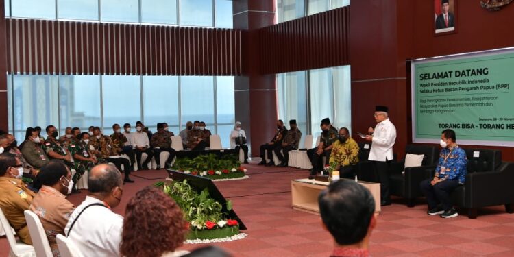 Bertemu MRP dan DPRP, Wapres Ajak Penguatan Kolaborasi Majukan Kesejahteraan Papua