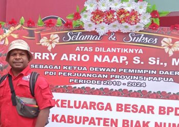Pemuda Gereja Pimpin Partai Berlambang Banteng di Provinsi Papua