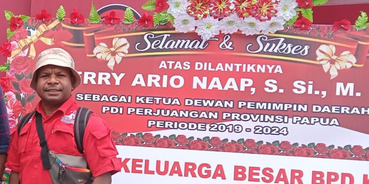 Pemuda Gereja Pimpin Partai Berlambang Banteng di Provinsi Papua