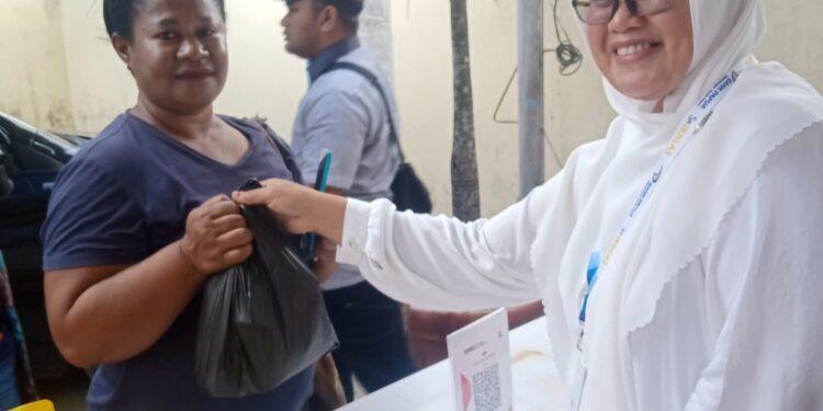 Bank Papua Cabang Sentani Gelar Bazar Murah, Sekaligus Sosialisasi Program QRIS