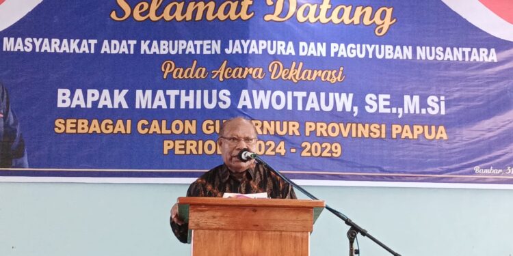 Tokoh Politik Papua, Jhon Ibo Seratus Persen Dukung MA Calon Gubernur Papua 2024