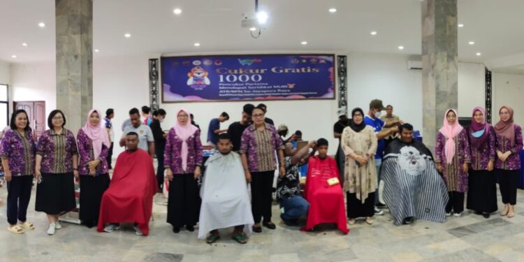 IKAWATI   Kanwil  ATR/BPN Provinsi Papua, Ikutkan 12 Pencukur Papua dalam Kegiatan Cukur Rambut Gratis se-Indonesia