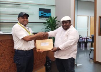 KONI Papua Serahkan Dokumen Proposal Pembinaan Prestasi Atlit Papua ke PT.Freeport Indonesia