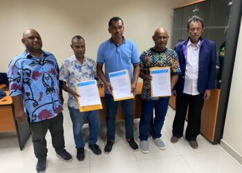 Ketua PWI Papua Hans Bisay : ” Tiga Plt Ketua PWI DOB PAPUA Terima SK dari PWI Pusat “