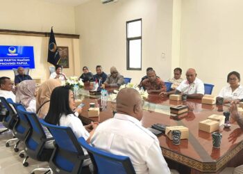 Gerindra Papua Silaturahmi ke DPW NasDem Bangun Komunikasi Politik, Prabowo Presiden