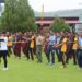 Menyongsong HUT Bhayangkara Ke – 77, Polres Jayapura Gelar Olahraga Bersama