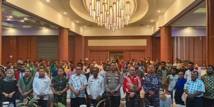 Pj.Walikota Jayapura Coffi Morning Bersama Unsur Pemuda, Mahasiswa, LMA, FKUB, dan Tokoh Masyarakat di Kota Jayapura